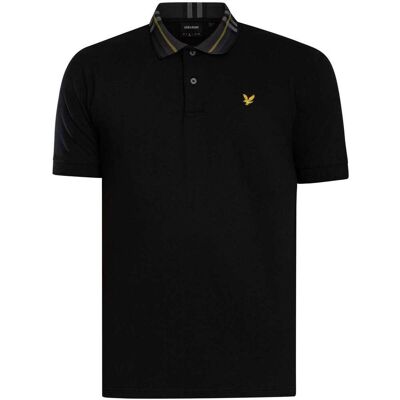 Polotröjor med korta ärmar Lyle & Scott Tartankrage-pikétröja EU L,EU XL Herr Polotröjor med korta ärmar Lyle & Scott Tartankrage-pikétröja EU L,EU XL Herr