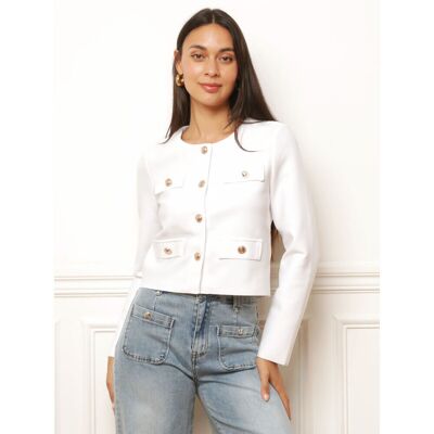 Jackor / Blazers La Modeuse 78911_P187923 EU XXL,EU S,EU M,EU L,EU XL,EU 3XL Dam Jackor / Blazers La Modeuse 78911_P187923 EU XXL,EU S,EU M,EU L,EU XL,EU 3XL Dam