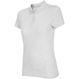 4F TSD007 Dam Polo T-Shirt Melange Vit - T-Shirt 4F TSD007 Dam Polo T-Shirt Melange Vit - T-Shirt