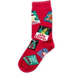 John Frank Röda hög-topsockor - Anti-tryck - One Size John Frank Röda hög-topsockor - Anti-tryck - One Size