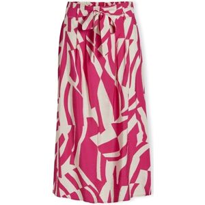 Vila Uma Rosa Mönstrad Kjol - Kvinnor Vila Uma Rosa Mönstrad Kjol - Kvinnor