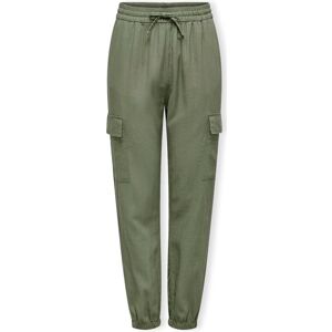 Byxor Only Noos Caro Pull Up Trousers - Oil Green EU S,EU M,EU L Dam Byxor Only Noos Caro Pull Up Trousers - Oil Green EU S,EU M,EU L Dam