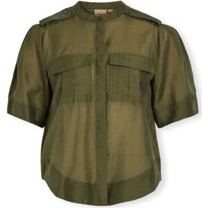 Blusar Vila Alinine Shirt 2/4 - Ivy Green FR 36,FR 38,FR 40 Dam Blusar Vila Alinine Shirt 2/4 - Ivy Green FR 36,FR 38,FR 40 Dam