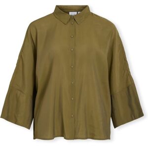 Blusar Vila Aspyn 3/4 Loose Shirt - Capulet Olive FR 36,FR 38,FR 40 Dam Blusar Vila Aspyn 3/4 Loose Shirt - Capulet Olive FR 36,FR 38,FR 40 Dam