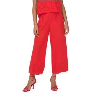 Byxor Only Roxanne Long Trousers - High Risk Red EU L,EU XS Dam Byxor Only Roxanne Long Trousers - High Risk Red EU L,EU XS Dam