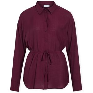 Blusar Vila Hikka Long Shirt - Fig FR 36,FR 38,FR 40,FR 42 Dam Blusar Vila Hikka Long Shirt - Fig FR 36,FR 38,FR 40,FR 42 Dam