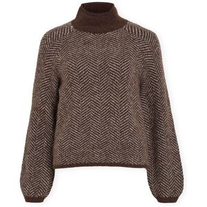 Tröjor Vila Noos Lory High Knit - Coffee Bean EU S,EU M,EU XL,EU XS Dam Tröjor Vila Noos Lory High Knit - Coffee Bean EU S,EU M,EU XL,EU XS Dam