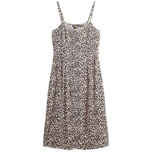 Klänningar Superdry Robe imprimé animalier rose sans manches midi EU L Dam Klänningar Superdry Robe imprimé animalier rose sans manches midi EU L Dam