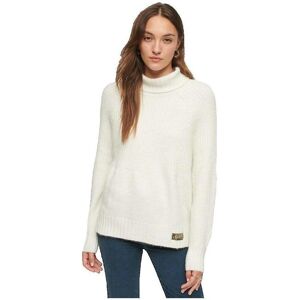 Tröjor Superdry Pull Essential Rib blanc EU M Dam Tröjor Superdry Pull Essential Rib blanc EU M Dam