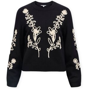 Tröjor Object Noos Laney Rubin Knit - Black/Sandshell EU L Dam Tröjor Object Noos Laney Rubin Knit - Black/Sandshell EU L Dam