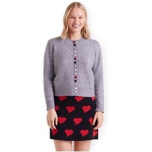 Koftor / Cardigans / Västar Compania Fantastica COMPAÑIA FANTÁSTICA Jacket 10274 - Grey EU S Dam Koftor / Cardigans / Västar Compania Fantastica COMPAÑIA FANTÁSTICA Jacket 10274 - Grey EU S Dam