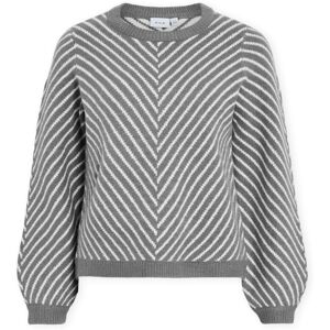Tröjor Vila Khaia Knit - Medium Grey Melange EU S,EU M,EU L Dam Tröjor Vila Khaia Knit - Medium Grey Melange EU S,EU M,EU L Dam