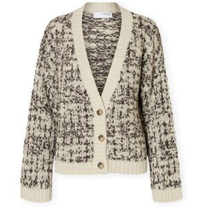 Koftor / Cardigans / Västar Selected W Lindsay Cardigan - Birch/Delicious EU S,EU M,EU L,EU XS Dam Koftor / Cardigans / Västar Selected W Lindsay Cardigan - Birch/Delicious EU S,EU M,EU L,EU XS Dam