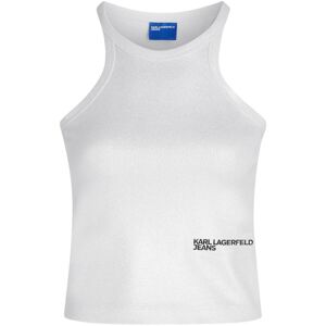 Linnen / Ärmlösa T-shirts Karl Lagerfeld KLJ Coated Ribbed Tank B1W17052 EU S,EU M,EU XS Dam Linnen / Ärmlösa T-shirts Karl Lagerfeld KLJ Coated Ribbed Tank B1W17052 EU S,EU M,EU XS Dam
