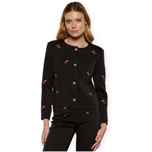Koftor / Cardigans / Västar Minueto Cherry Jacket - Black EU S,EU M,EU L Dam Koftor / Cardigans / Västar Minueto Cherry Jacket - Black EU S,EU M,EU L Dam