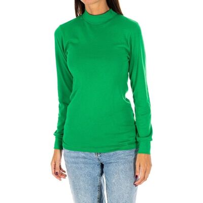 Långärmade T-shirts Kisses And Love 1625-M-VERDE EU XXL,FR 40,FR 44,FR 48,FR 52,FR 56 Dam Långärmade T-shirts Kisses And Love 1625-M-VERDE EU XXL,FR 40,FR 44,FR 48,FR 52,FR 56 Dam