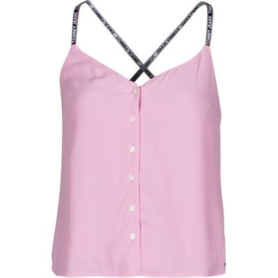 Blusar Tommy Jeans TJW CAMI TOP BUTTON THRU EU S,EU XS,EU XXS Dam Blusar Tommy Jeans TJW CAMI TOP BUTTON THRU EU S,EU XS,EU XXS Dam