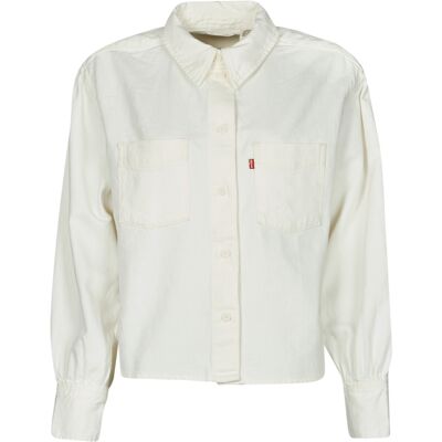 Levis ZOEY PLEAT UTILITY SHIRT - Vit - Skjorta Levis ZOEY PLEAT UTILITY SHIRT - Vit - Skjorta