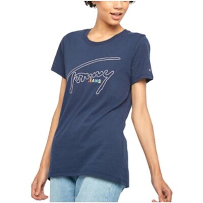 Tommy Hilfiger Blå XS T-Shirt - T-Shirt Tommy Hilfiger Blå XS T-Shirt - T-Shirt