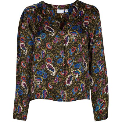 Skjortor Vila VISURINA V-NECK L/S TOP/ DE 32,DE 34,DE 36,DE 38 Dam Skjortor Vila VISURINA V-NECK L/S TOP/ DE 32,DE 34,DE 36,DE 38 Dam
