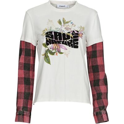 Långärmade T-shirts Desigual CLEA EU S,EU M,EU XS Dam Långärmade T-shirts Desigual CLEA EU S,EU M,EU XS Dam