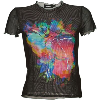T-shirts med korta ärmar Desigual TS_TULIP EU S,EU M,EU XS Dam T-shirts med korta ärmar Desigual TS_TULIP EU S,EU M,EU XS Dam