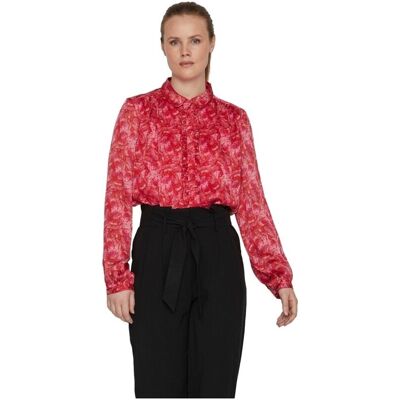 Skjortor Vila Shirt Layla Vie L/S - Pink Yarrow FR 34,FR 36,FR 38,FR 40,FR 42 Dam Skjortor Vila Shirt Layla Vie L/S - Pink Yarrow FR 34,FR 36,FR 38,FR 40,FR 42 Dam
