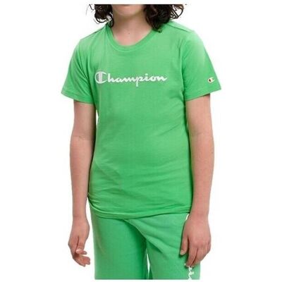 Champion tjejcrewneck T-shirt - Hela året - Grön - Modell 306285GS024 Champion tjejcrewneck T-shirt - Hela året - Grön - Modell 306285GS024