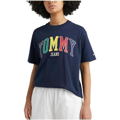 T-shirts med korta ärmar Tommy Hilfiger DW0DW15468 C87 EU S Dam T-shirts med korta ärmar Tommy Hilfiger DW0DW15468 C87 EU S Dam