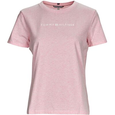 T-shirts med korta ärmar Tommy Hilfiger REG FROSTED CORP LOGO C-NK SS EU S,EU L,EU XS Dam T-shirts med korta ärmar Tommy Hilfiger REG FROSTED CORP LOGO C-NK SS EU S,EU L,EU XS Dam
