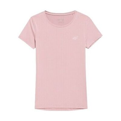 4F Snabbtorkande rosa tränings-T-shirt 4F Snabbtorkande rosa tränings-T-shirt