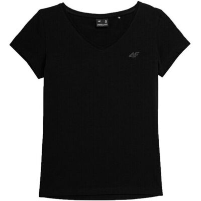4F F0941 Dam Svart T-shirt - Daglig användning 4F F0941 Dam Svart T-shirt - Daglig användning