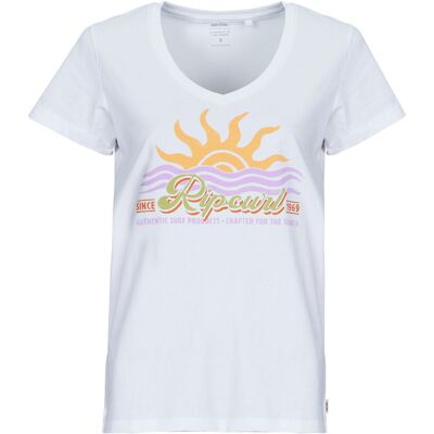 T-shirts med korta ärmar Rip Curl CALA V NECK EU S,EU M,EU XS,EU XXS Dam T-shirts med korta ärmar Rip Curl CALA V NECK EU S,EU M,EU XS,EU XXS Dam