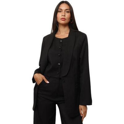 Jackor / Blazers La Modeuse 72451_P170097 EU XXL,EU S,EU M,EU L,EU XL Dam Jackor / Blazers La Modeuse 72451_P170097 EU XXL,EU S,EU M,EU L,EU XL Dam