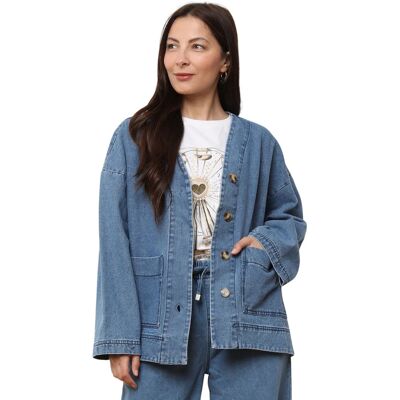 Jackor / Blazers La Modeuse 74481_P176030 EU L / XL Dam Jackor / Blazers La Modeuse 74481_P176030 EU L / XL Dam