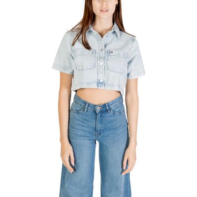 Skjortor Tommy Hilfiger CROPPED SS SHIRT CI6 DW0DW21072 EU L Dam Skjortor Tommy Hilfiger CROPPED SS SHIRT CI6 DW0DW21072 EU L Dam