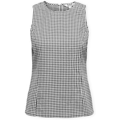 Linnen / Ärmlösa T-shirts Only Top Maye Check - Black/White EU S,EU M,EU L,EU XL Dam Linnen / Ärmlösa T-shirts Only Top Maye Check - Black/White EU S,EU M,EU L,EU XL Dam