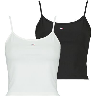 Linnen / Ärmlösa T-shirts Tommy Jeans TJW 2PACK ESSENTIAL STRAP TOP X2 EU S,EU M,EU L,EU XL,EU XS Dam Linnen / Ärmlösa T-shirts Tommy Jeans TJW 2PACK ESSENTIAL STRAP TOP X2 EU S,EU M,EU L,EU XL,EU XS Dam
