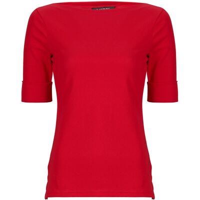 T-shirts med korta ärmar Lauren Ralph Lauren JUDY-ELBOW SLEEVE-KNIT EU S Dam T-shirts med korta ärmar Lauren Ralph Lauren JUDY-ELBOW SLEEVE-KNIT EU S Dam