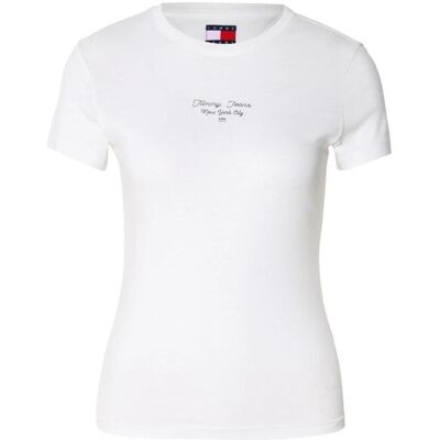 T-shirts med korta ärmar Tommy Hilfiger DW0DW21542 YBL ECRU EU S,EU M,EU L Dam T-shirts med korta ärmar Tommy Hilfiger DW0DW21542 YBL ECRU EU S,EU M,EU L Dam