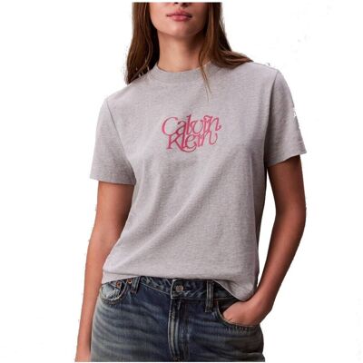 T-shirts med korta ärmar Calvin Klein Jeans Ss Fitted Script Calvin EU S,EU XS Dam T-shirts med korta ärmar Calvin Klein Jeans Ss Fitted Script Calvin EU S,EU XS Dam