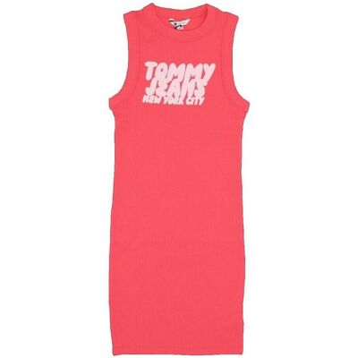 Kortklänningar Tommy Hilfiger Robe Tommy Hilfiger Slim Fit Rose Fuchsia EU M,EU L Dam Kortklänningar Tommy Hilfiger Robe Tommy Hilfiger Slim Fit Rose Fuchsia EU M,EU L Dam