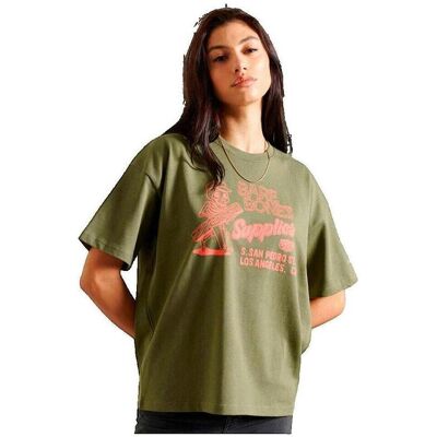 T-shirts med korta ärmar Superdry T-shirt Workwear Graphic Oversized EU S Dam T-shirts med korta ärmar Superdry T-shirt Workwear Graphic Oversized EU S Dam