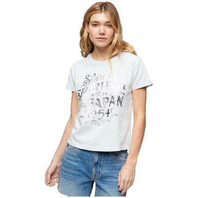 T-shirts med korta ärmar Superdry T-shirt Workwear ajusté bleu EU S,EU M,EU XL Dam T-shirts med korta ärmar Superdry T-shirt Workwear ajusté bleu EU S,EU M,EU XL Dam