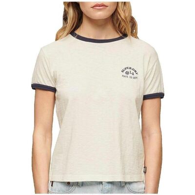 T-shirts med korta ärmar Superdry T-shirt Athletic Essentials Beach Graphic Ringer EU S Dam T-shirts med korta ärmar Superdry T-shirt Athletic Essentials Beach Graphic Ringer EU S Dam