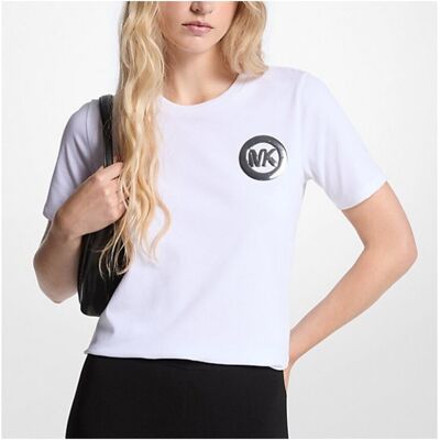 T-shirts med korta ärmar MICHAEL Michael Kors Mk Charm Small Tee EU S,EU M,EU L,EU XS Dam T-shirts med korta ärmar MICHAEL Michael Kors Mk Charm Small Tee EU S,EU M,EU L,EU XS Dam