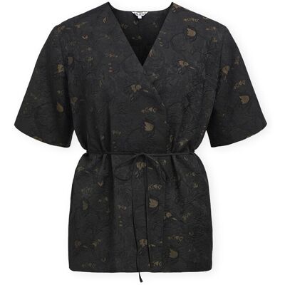 Blusar Object Top Lovia - Black/Seal Brown FR 36,FR 38 Dam Blusar Object Top Lovia - Black/Seal Brown FR 36,FR 38 Dam