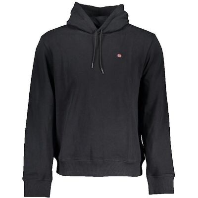 Huvtröjor Napapijri Sweat à capuche Balis noir EU S Huvtröjor Napapijri Sweat à capuche Balis noir EU S