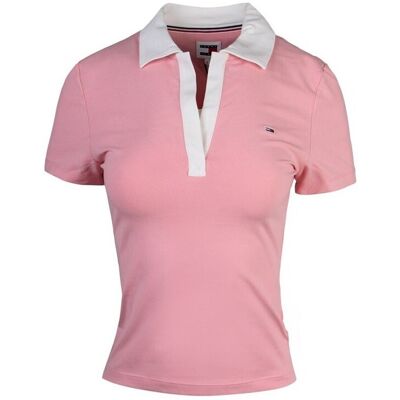 Polotröjor med korta ärmar Tommy Hilfiger DW0DW17225THA EU S,EU M,EU L,EU XL Dam Polotröjor med korta ärmar Tommy Hilfiger DW0DW17225THA EU S,EU M,EU L,EU XL Dam