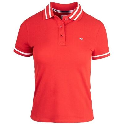 Polotröjor med korta ärmar Tommy Hilfiger DW0DW14963XNL EU S,EU M,EU L,EU XL Dam Polotröjor med korta ärmar Tommy Hilfiger DW0DW14963XNL EU S,EU M,EU L,EU XL Dam